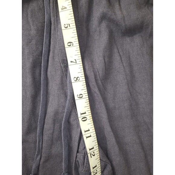 Social Standards Jogger Womens Small Pull On Linen Drawstring Blue High rise - Picture 5 of 11